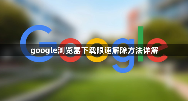 google浏览器下载限速解除方法详解1