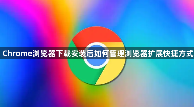 Chrome浏览器下载安装后如何管理浏览器扩展快捷方式1