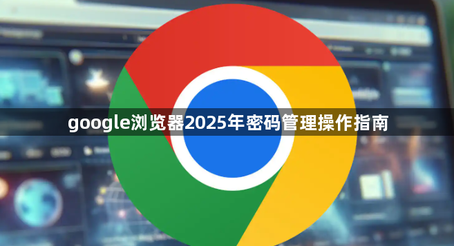google浏览器2025年密码管理操作指南1