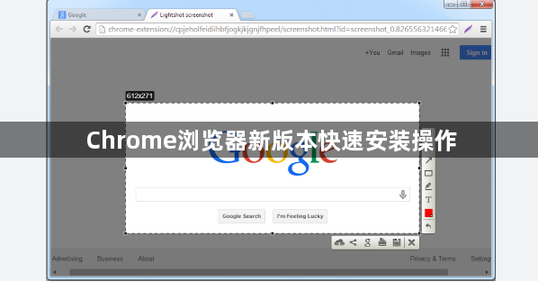 Chrome浏览器新版本快速安装操作1