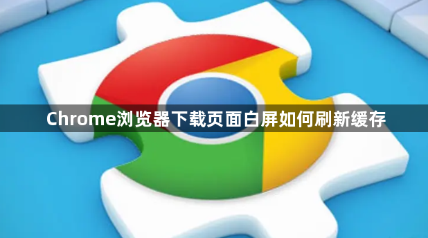 Chrome浏览器下载页面白屏如何刷新缓存1