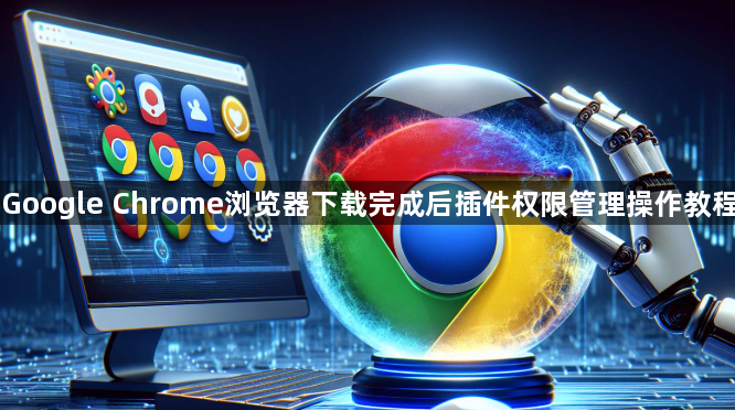 Google Chrome浏览器下载完成后插件权限管理操作教程1