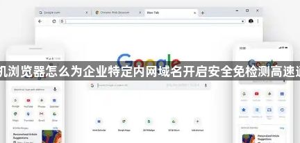 手机浏览器怎么为企业特定内网域名开启安全免检测高速通道1
