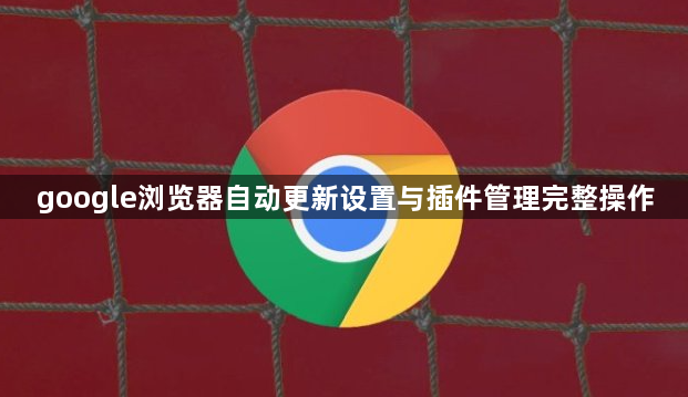 google浏览器自动更新设置与插件管理完整操作1