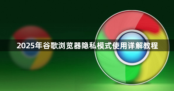 2025年谷歌浏览器隐私模式使用详解教程1