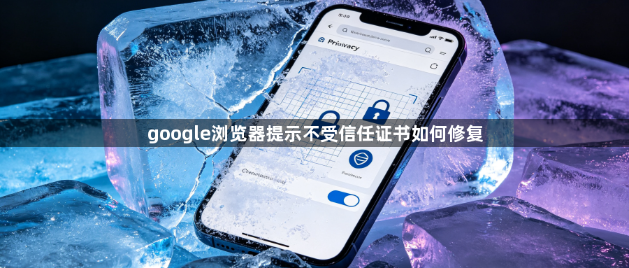 google浏览器提示不受信任证书如何修复1