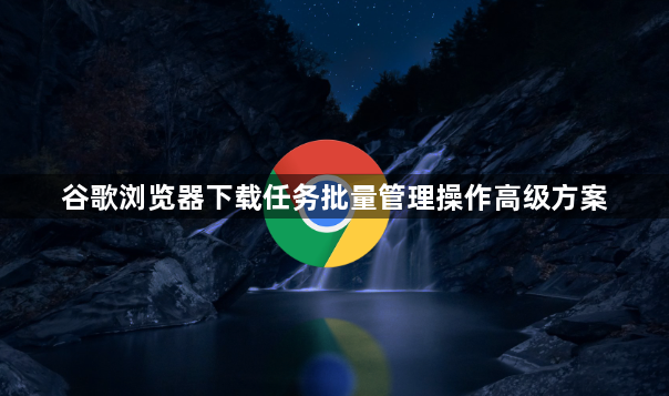 谷歌浏览器下载任务批量管理操作高级方案1