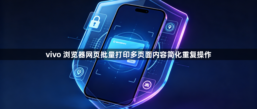 vivo 浏览器网页批量打印多页面内容简化重复操作1