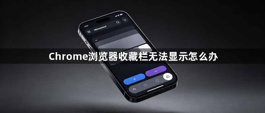 Chrome浏览器收藏栏无法显示怎么办1
