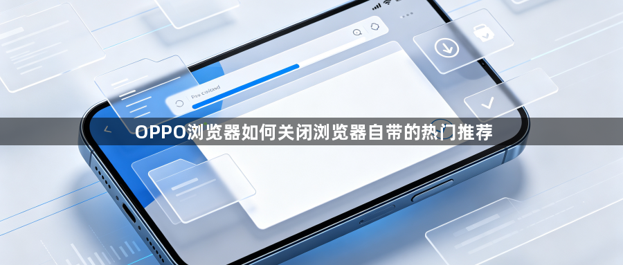 OPPO浏览器如何关闭浏览器自带的热门推荐1