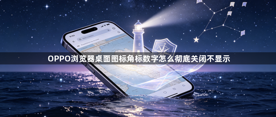 OPPO浏览器桌面图标角标数字怎么彻底关闭不显示1