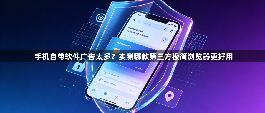 手机自带软件广告太多?实测哪款第三方极简浏览器更好用1