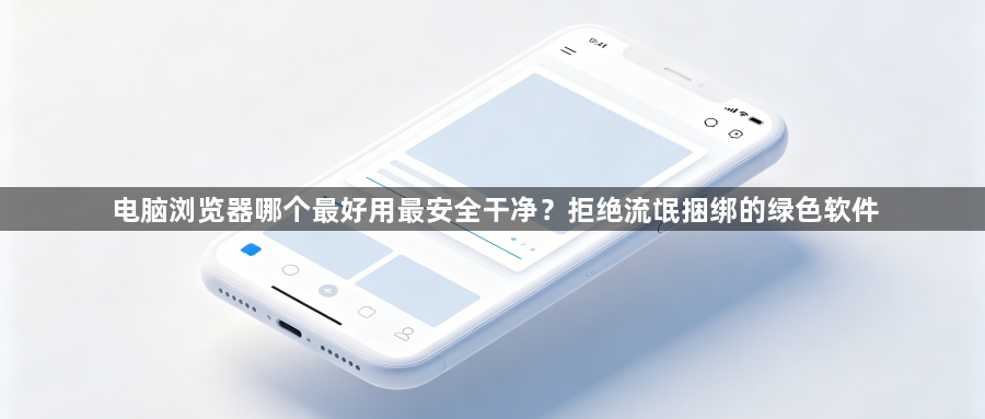 电脑浏览器哪个最好用最安全干净?拒绝流氓捆绑的绿色软件1