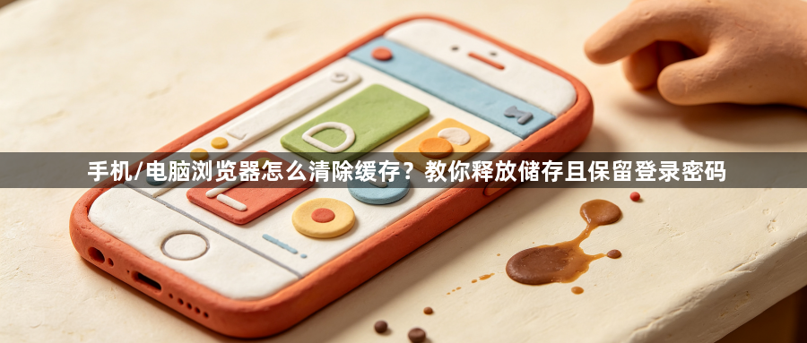 手机/电脑浏览器怎么清除缓存?教你释放储存且保留登录密码1