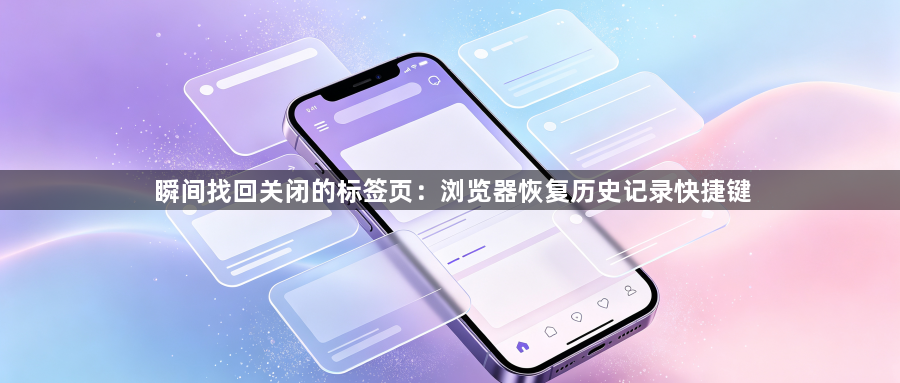 瞬间找回关闭的标签页:浏览器恢复历史记录快捷键1