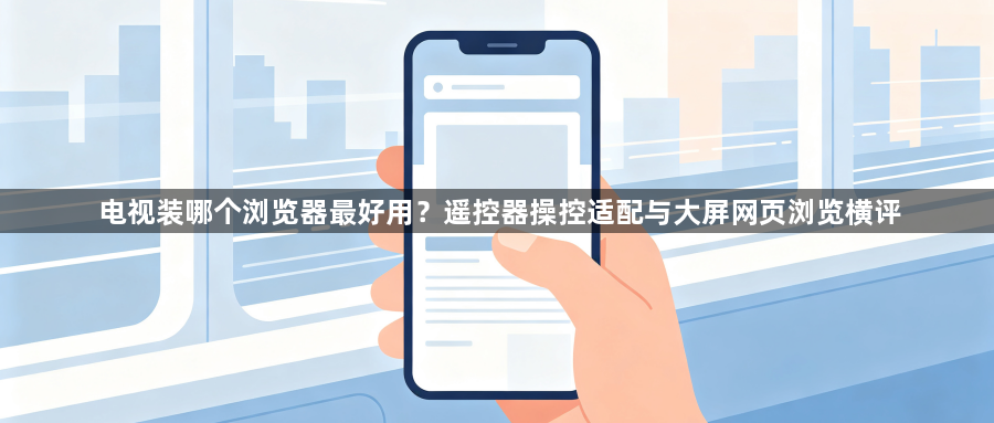 电视装哪个浏览器最好用?遥控器操控适配与大屏网页浏览横评1