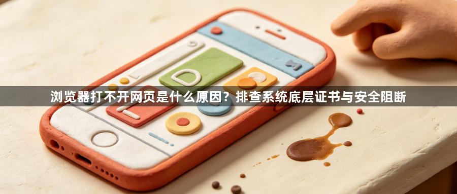 浏览器打不开网页是什么原因?排查系统底层证书与安全阻断1