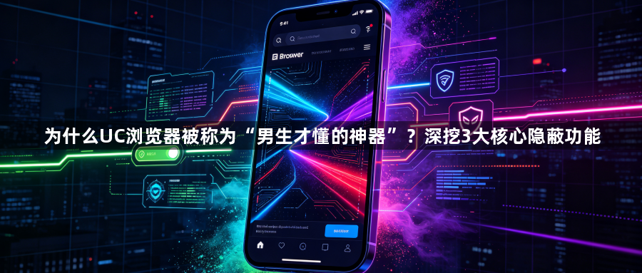为什么UC浏览器被称为“男生才懂的神器”?深挖3大核心隐蔽功能1