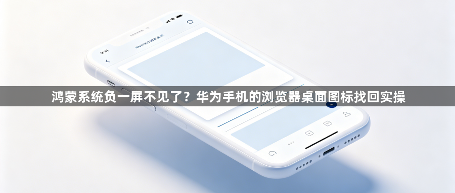 鸿蒙系统负一屏不见了？华为手机的浏览器桌面图标找回实操1