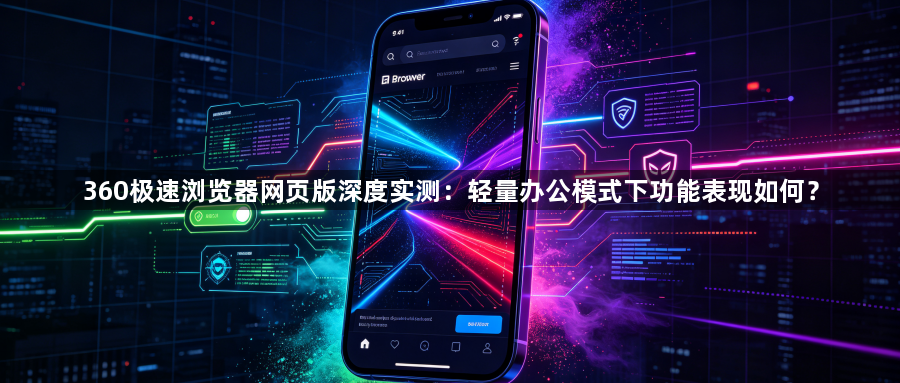 360极速浏览器网页版深度实测：轻量办公模式下功能表现如何？1