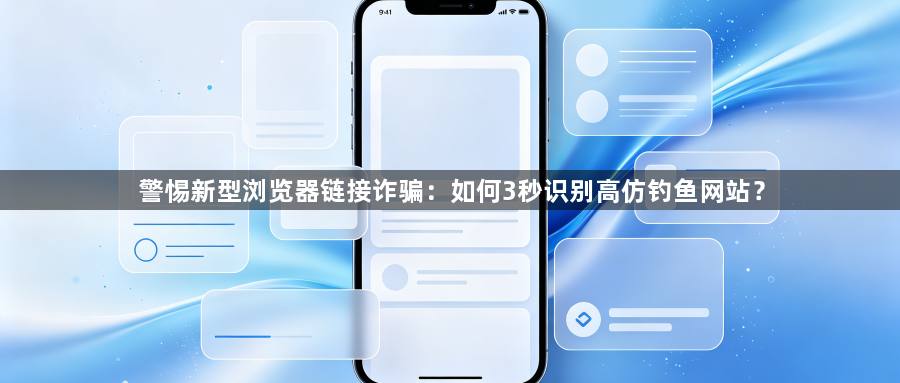警惕新型浏览器链接诈骗：如何3秒识别高仿钓鱼网站？1