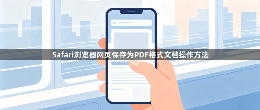 Safari浏览器网页保存为PDF格式文档操作方法1