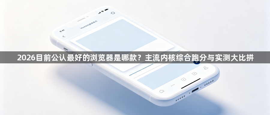 2026目前公认最好的浏览器是哪款？主流内核综合跑分与实测大比拼1