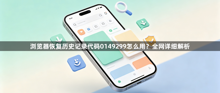 浏览器恢复历史记录代码0149299怎么用?全网详细解析1