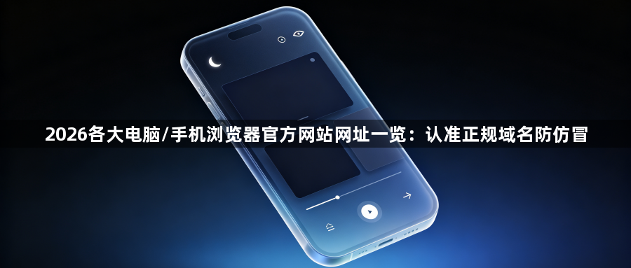 2026各大电脑/手机浏览器官方网站网址一览:认准正规域名防仿冒1